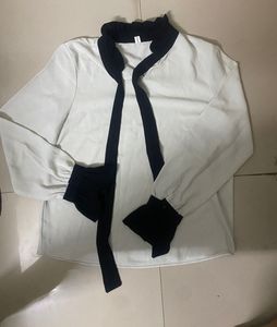 Chic Black and White Blouse