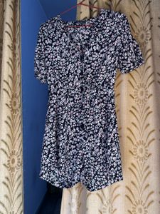 Floral Print Button-Up Dress