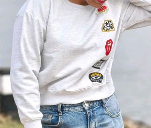 Trendy Patchwork Sweatshirt