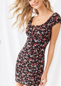 Floral Bodycon Mini Dress