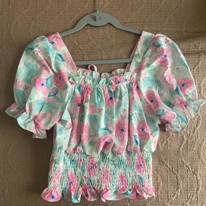 Coquette Floral Top