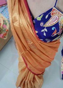 NEW Handloom Golden Saree