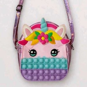 Kids Unicorn Pop-It Crossbody Bag