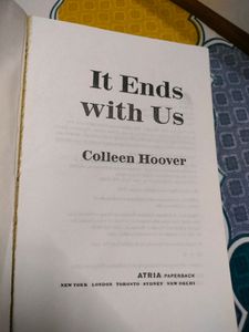 It Ends With Us By Colleen Hoover