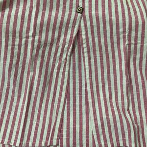 Striped Button-Down Dress