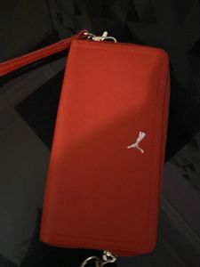 Puma Red Wallet Clutch
