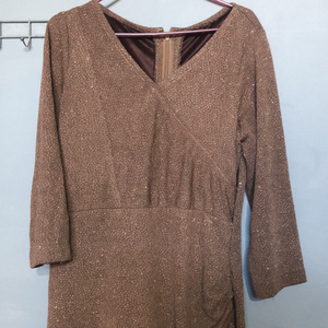 Party wear stretchable dress with sparkles