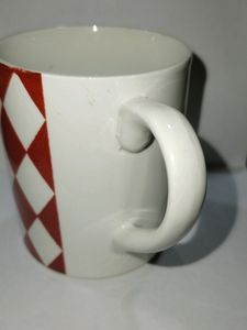 Brown Diamond Patterned Ceramic Mug