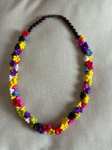 Colorful Flower Beaded Necklace