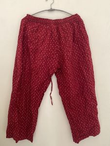 Maroon Ethnic Palazzos