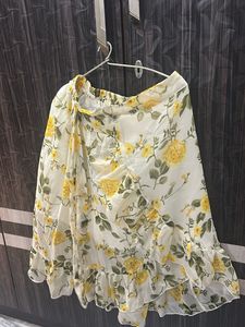 Floral Print Wrap Skirt for honeymoon