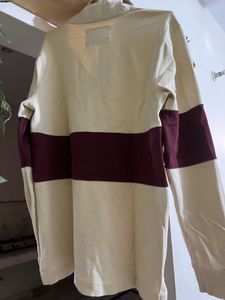 Rugby Striped Long Sleeve Polo Top
