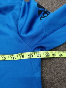 Adidas Blue Zip-Up Hoodie