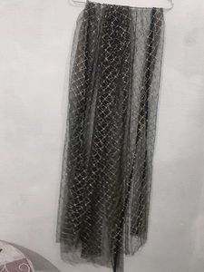Elegant Black Net Dupatta with Embellishments