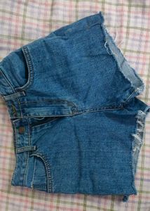 Blue Denim Shorts