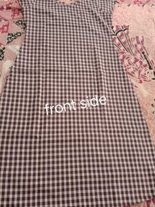 Comfortable Checkered chudidar Kurta Set