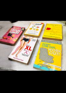 Set of 5 Fitness Books Bundle