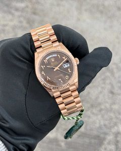 Rolex# For Men Oyster Perpetual Day-Date Chocolate