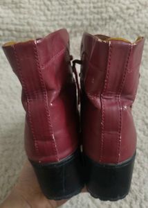 Red Ankle Boots