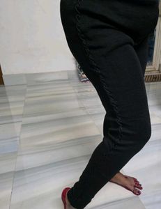 White Leggings with wool