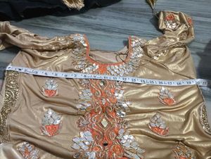 Beautiful golden kurti set
