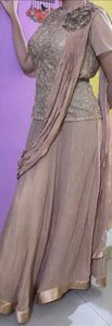 Beige beautiful gown