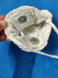Crocheted Round Sling Bag(small)