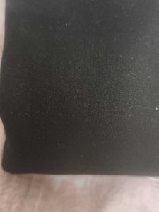 Black "NO FUSS" Crewneck Top