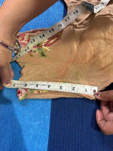 Embroidered crepe saree with blouse