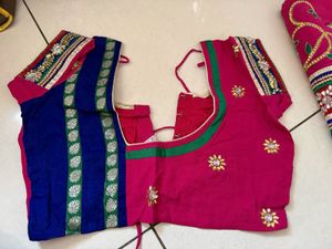 Embroidered Pink Saree