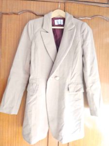 Tweed Long Coat For Girls