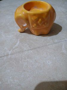Cute Ceramic elephant diya