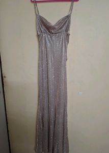 Sparkly Rose Gold Maxi Dress