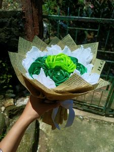 Handmade Satin Rose Bouquet