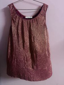 Promod Crinkle Metallic Top