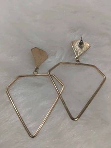 Geometric Diamond Shape Drop Earrings