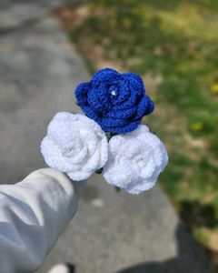 Handmade Crochet Rose Bouquet