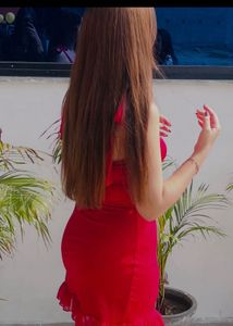 Chic Red Ruffle Strap Dress