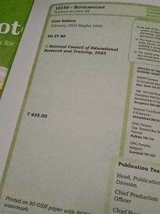 Biotechnology Textbooks for Class 11 &amp; 12