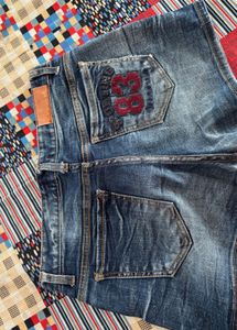 Blue Denim mini shorts