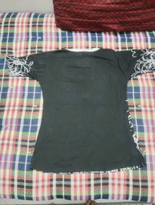 Black Palm Tree Print T-Shirt