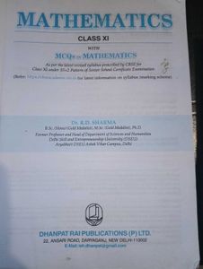 R.D. Sharma Mathematics Class XI Books