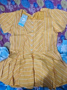 Yellow Striped Top