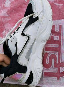 Stylish Black &amp; White Sneakers