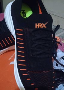 HRX Black Orange Running Shoes