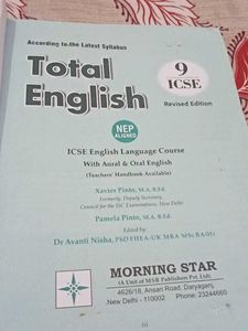 Total English - ICSE Class 9 Book