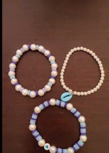 Pearl &amp; Clay Beaded Bracelet Set