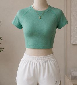 Decathlon cropped Gym Top