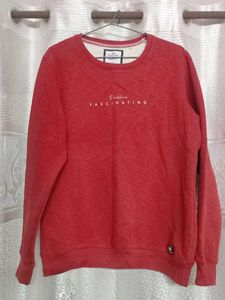 Red Crew Neck Sweatshirt