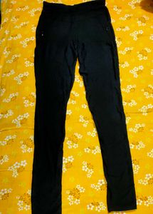 Black Jeggings And Palazzo Pant Combo